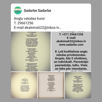 ANGĻU VALODAS KURSI