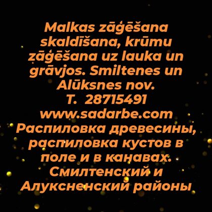 Malkas un krūmu zāēšana un grāvju tirīšana